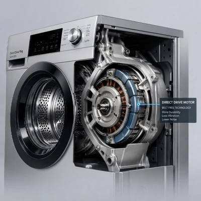 ماشین لباسشویی 9 کیلوگرم اتوماتیک دوو مدل LM-9120W