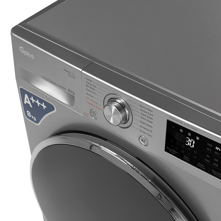 ماشین لباسشویی 8 کیلوگرم اتوماتیک جی پلاس مدل GWM-R808W