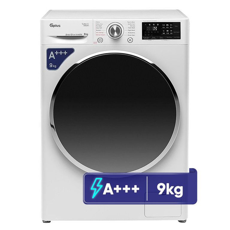 ماشین لباسشویی 9 کیلوگرم اتوماتیک جی پلاس مدل GWM-R909